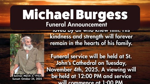4.7K views | GBM Daily Obituaries Michael Burgess | News 5 Live | Facebook