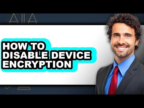 How to Disable Device Encryption (only Way)