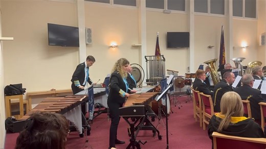 🎶 Feel the groove, live the vibe — this is #MAHALAGEASCA! 💃🔥 Adams Percussion Katrina Marzella Wheeler Edinburgh Gorgie Salvation Army Scottish Brass Band Association Besson Brass, Geneva Instruments, Michael Rath Trombones #mahalageasca #prideofglasgow #partytime #percussion | The cooperation band