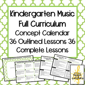 Kindergarten Music Curriculum (Full!) - Elementary General Music Lessons