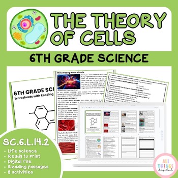 The Scientific Theory of Cells SC.6.L.14.2 6th Grade Life Science Activity