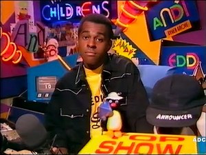 CBBC BBC1 Andi Peters in-vision & Reg Sanders 25th October 1991