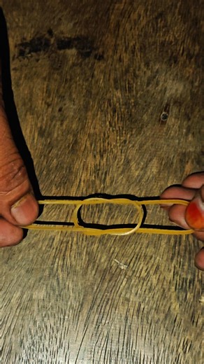 Rubber Band Knot Trick 🔥 Strongest DIY Fastener Hack! #shorts #ropeknots #knotting #lifehacks