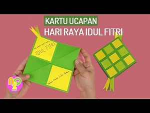 Kartu Ucapan Idul Fitri | Cara Membuat Kartu Ucapan Hari Raya Idul Fitri