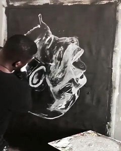 Painting with a TV For more on crafts: https://youtu.be/ZTfEKVitIJY By @bouboudesign_ | Decorative artistic techniques | Facebook