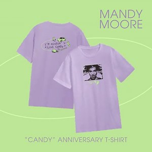 16K views · 923 reactions | Happy Anniversary, Candy! I figured now was as good a time as any to travel back 21 years to the land of tube tops, lipgloss and the golden age of MTV to indulge our nostalgic sweet tooth. Celebrate with a Candy t-shirt!  On sale now: https://mandymoore.store | Mandy Moore | Facebook