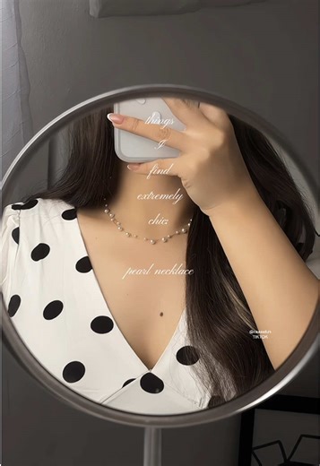 classy pearl necklace 💭✨#necklace #pearlnecklace #solisjewelry #doublelayernecklace #classynecklace