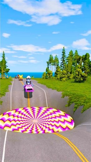 FUNNY AND CRAZY CARS VS PORTAL #shorts | Drive Range