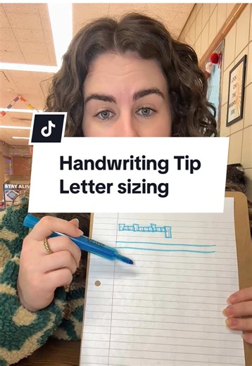 Handwriting Tips for Parents and Teachers: Letter Sizing Guide