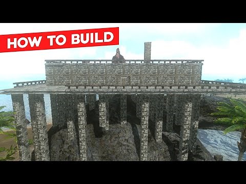 Ark Mobile : How To Build A Large Pillar Based Stone House Like This