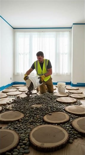 3D Epoxy River Floor Transformation | Hyper Realistic Resin Art Makeover 🌊