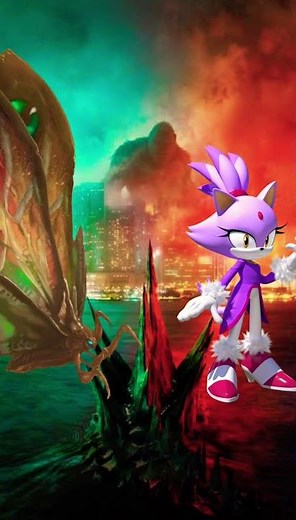 Godzilla vs sonic