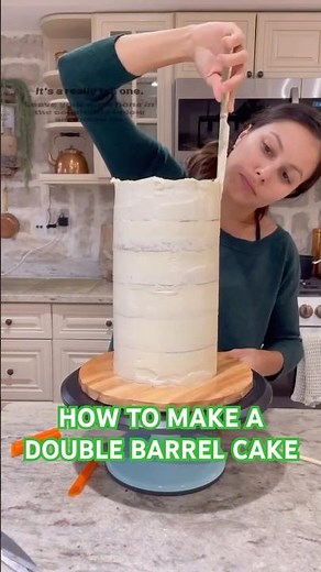 HOW TO MAKE A DOUBLE BARREL CAKE | THE FLOUR GIRL