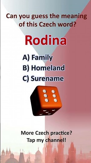 Guess This Czech Word! 🇨🇿 (#25) #learnczech #quiz #ceskyjazyk #english #czechlisteningpractice