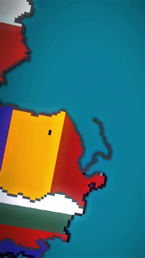 Medium Scale Romania & Moldova #minecraft #romania #moldova #map #flag #geography #countryballs