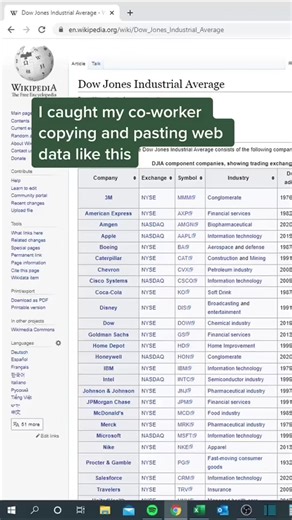 How to import web data to .xlsx #excel #exceltips #spreadsheet #googlesheets #tutorial