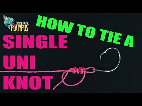 How to Tie a Single Uni Knot - Tackle Tactics Animated Knot Series