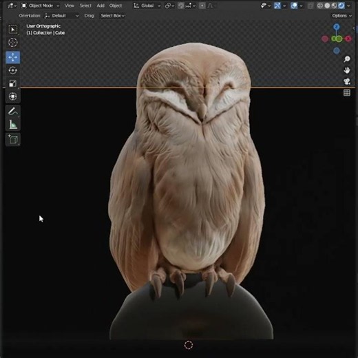 Owl Resizable ArtToy -3d printable files