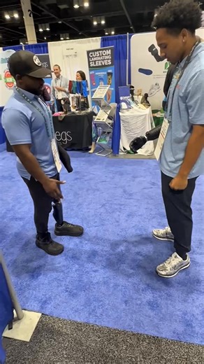 From shaking hands to shooting hoops, we’re making friends and showcasing the wireless Hero PRO and Hero RGD at the American Orthotic and Prosthetic Association National Assembly. Come say hi at stand 823! | Open Bionics