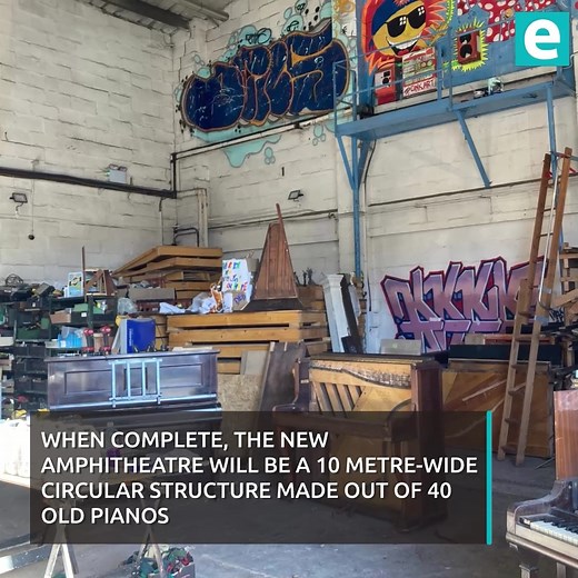 The Pianodrome is the Capital's newest cultural venue - where old piano have been transformed into an amphitheatre 🎹 | Edinburgh Live