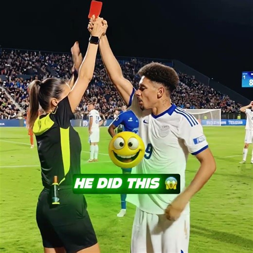 FUNNY: SHE SHOWED A RED CARD… HE DID THIS 😱⚽