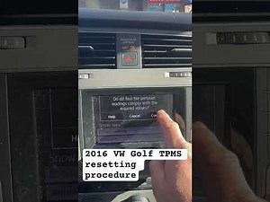 Hoe reset je het bandenspanningscontrolesysteem in de Volkswagen Golf?