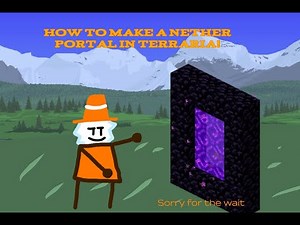 How to build a working Nether portal in Terraria!