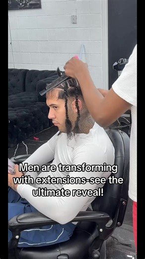 Men are transforming with extensions-see the ultimate reveal! #menextensions #hairtransformation #hairupgrade #groomingtips