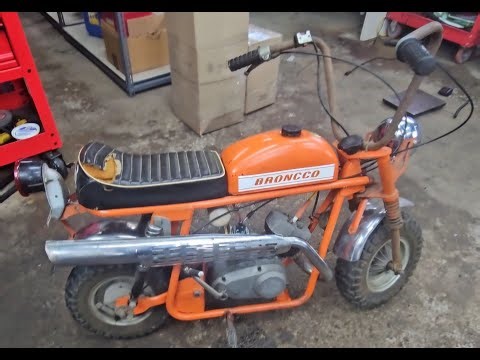 Old Bronco TX6 Minibike Barn find actually starts and runs
