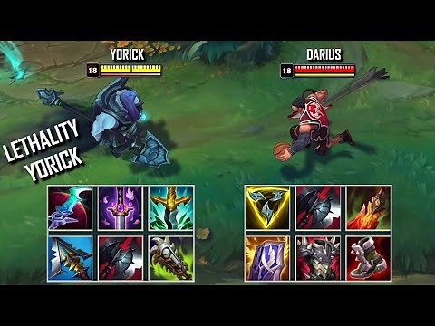 LETHALITY YORICK vs DARIUS FULL BUILD FIGHTS & Best Moments!