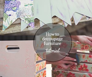How to Decoupage Furniture