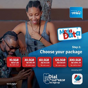 1.8K views · 289 reactions | MegaData is BACK for MTC Maris Dial *140*682# to sign up and enjoy the affordable deals you love! Ts & Cs Apply | MTC Namibia | Facebook