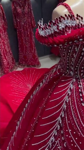 Royal Red Bridal Gown ❤️👑 | Dream Wedding Look ✨Stunning Red Princess Dress 👗🔥 | Bridal