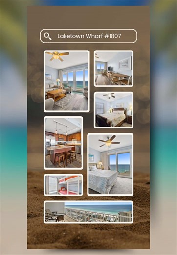 Welcome to this stunning, 18th floor, ocean-view condo at Laketown Wharf #1807! 🤩 In this spacious 2-bedroom, 2-bathroom condo, plus a bunk bed and a sleeper sofa, there’s room for up to 8 guests. Enjoy all the comforts of a home with a full size kitchen, in-unit washer/dryer and an open-concept living room that has balcony access. Start your mornings with breathtaking sunrises and unwind in the evenings with the stunning sunsets, all from the comfort of your private, furnished balcony. Book to