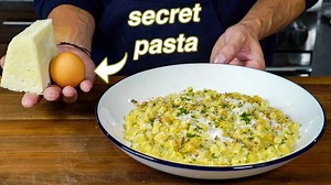 Everyone knows Pasta alla Carbonara from Rome, but this Neapolitan pasta, cacio e uova, may have inspired it 100 years earlier, and it's delicious 🤤 | Not Another Cooking Show