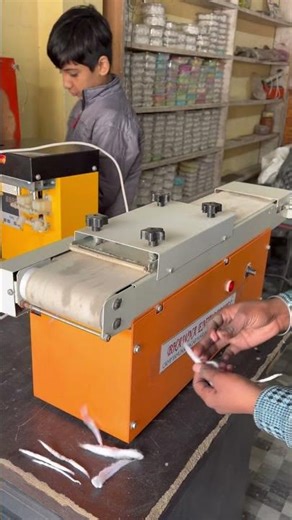 Long cotton wicks machine semi automatic machine #machine #cottonmachine
