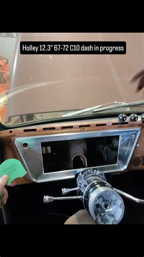 Making progress on the steering lowering kit for the @holleyperformance 12.3" gauges for the 67-72 C10s. A few more parts to go and we should be ready for a secondary tester. | Elemental Garage