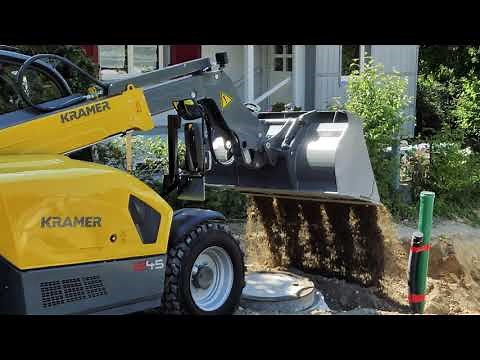 Kramer Teleskoplader 1245: Leistungsstarker Einsatz auf einer kleinen Hausbaustelle