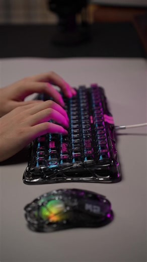 Sleek Transparent Gaming Keyboard: Mercury V75 Lite