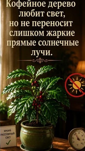 Кофейное дерево дома — экзотика, которую может вырастить каждый.