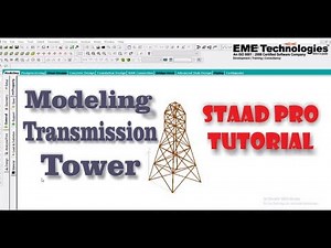 Staad Pro Modeling Transmission Tower