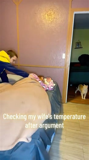 Testing the Waters… and Failing. 🚩#couplecomedy #marriagehumor #relatable #youtubeshorts #shorts