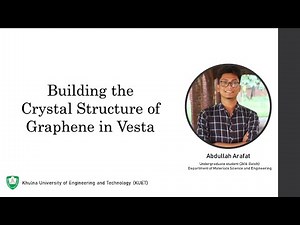 Building the crystal structure of Graphene in Vesta