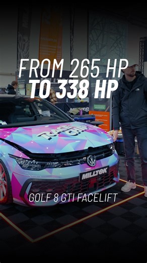 From 265 HP to 338 HP | RaceChip tuned Golf 8 GTI facelift Come by in Hall 5 @essenmotorshow #racechip #essenmotorshow #golfgti | RaceChip Chiptuning