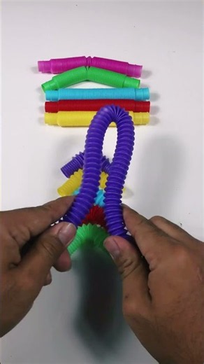 Relaxing MINI HOK Style and CreatingASMR POP-TUBE #asmr #satisfying #shorts #poptube #diy