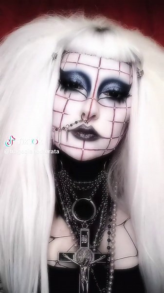 Gothic Makeup Transformation: Pinhead Inspired Look