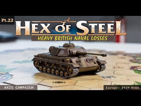 📉 Heavy British Naval Losses - Hex of Steel Europe+ 1939 German Campaign Gameplay Pt.22