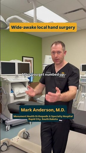 Wide-awake local hand surgery at Monument Health Orthopedic & Specialty Hospital