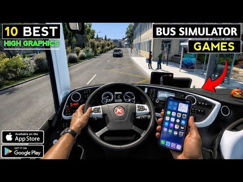 Top 10 best High graphics bus simulator games for android and ios 2026 💯🚍