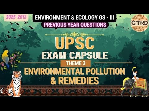 Environmental Pollution PYQs 2013–2025 | UPSC Prelims 2026 Environment Explained | EP3 #32